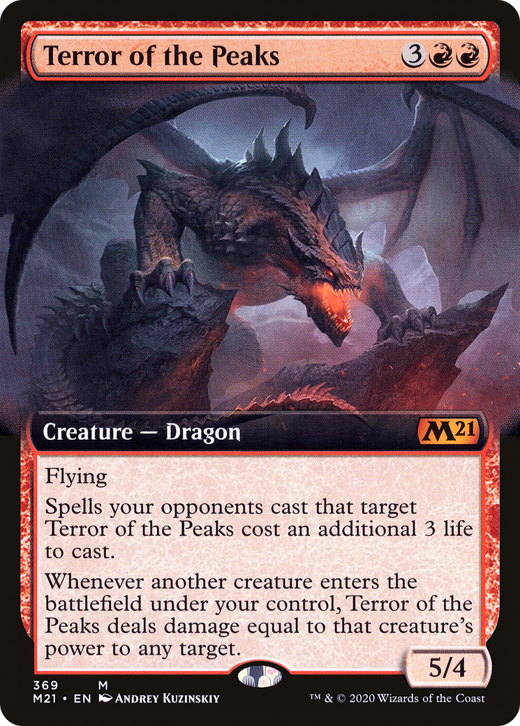 Terror of the Peaks (M21-369) [Core Set 2021]: (Extended Art)