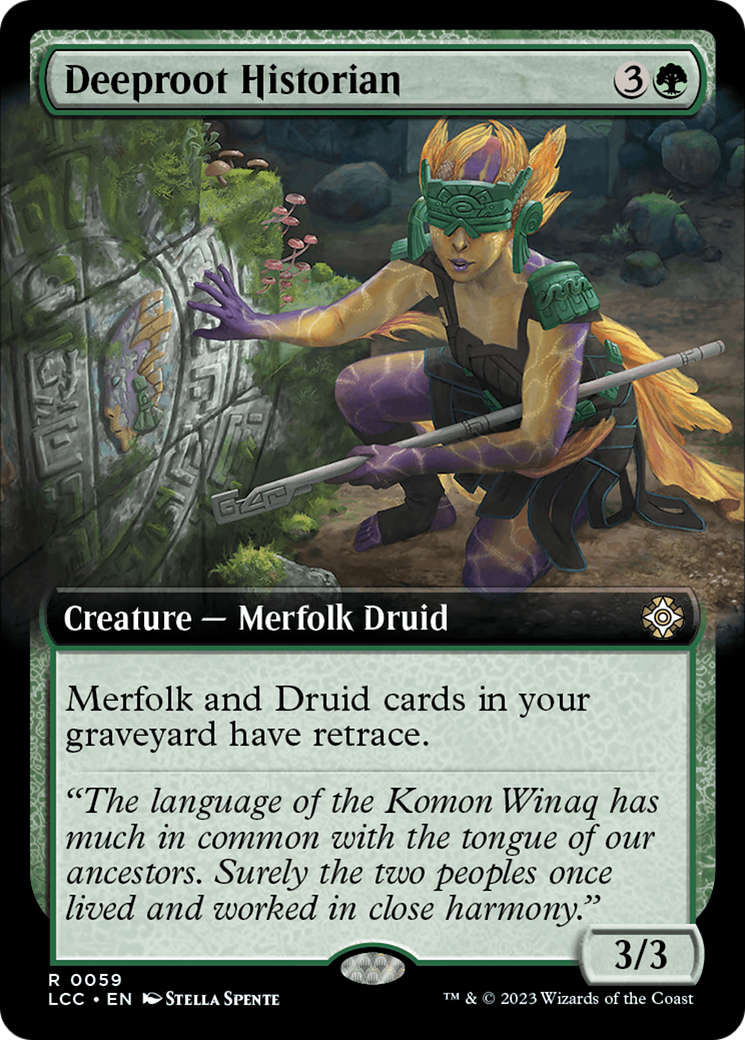 Deeproot Historian (LCC-059) [The Lost Caverns of Ixalan Commander]: (Extended Art)