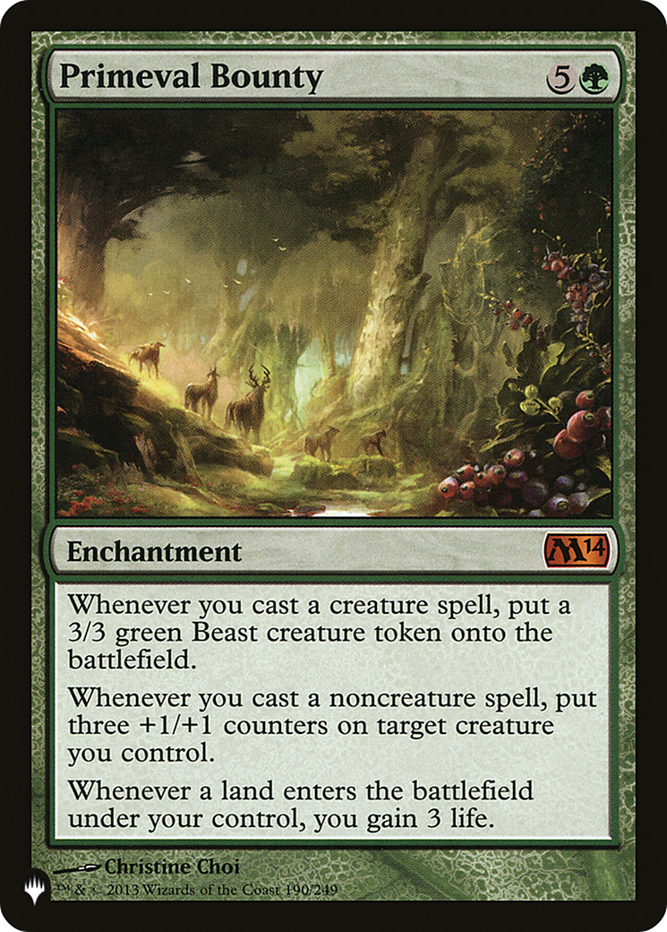 Primeval Bounty (LIST-M14-190) [The List]