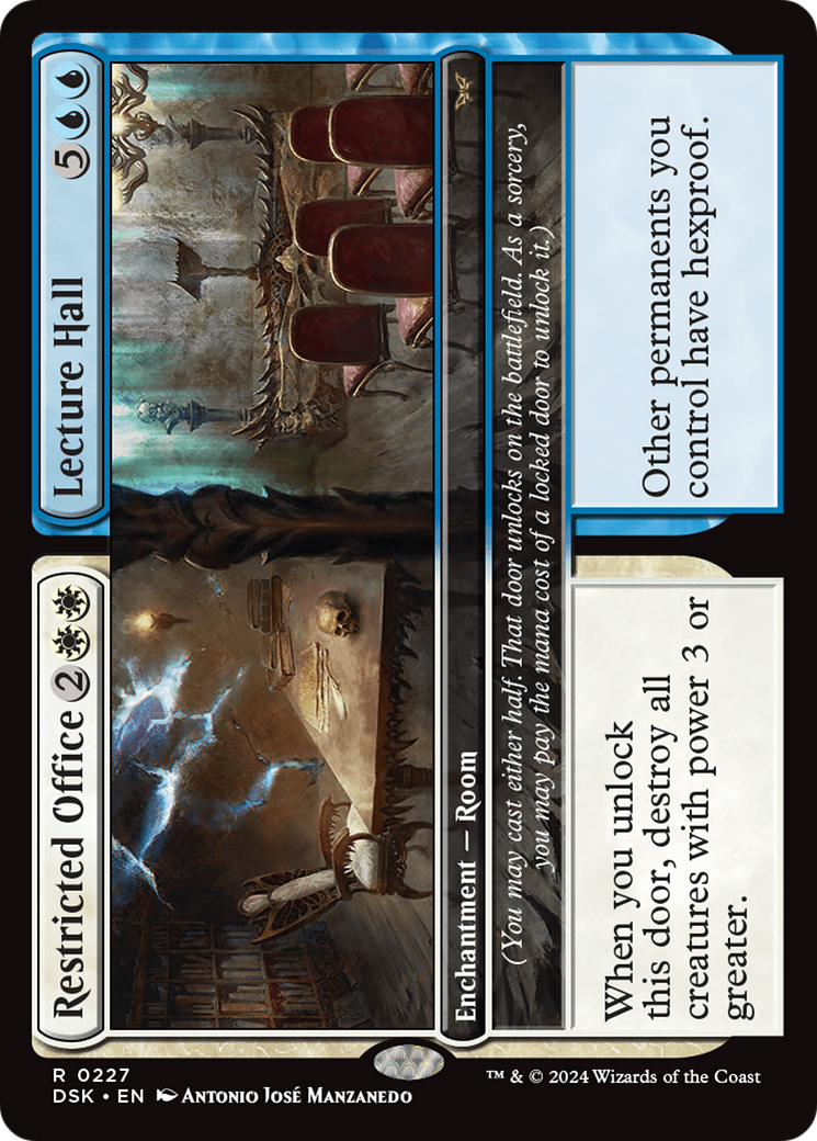 Restricted Office // Lecture Hall (DSK-227) [Duskmourn: House of Horror] Foil