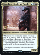 Marchesa, Dealer of Death (PRE-220) [Outlaws of Thunder Junction Promos] Foil