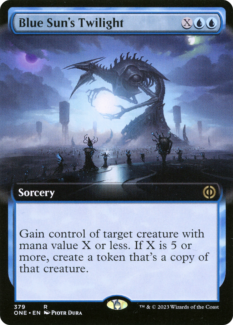 Blue Sun's Twilight (ONE-379) [Phyrexia: All Will Be One]: (Extended Art)