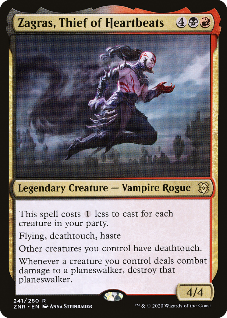 Zagras, Thief of Heartbeats (ZNR-241) [Zendikar Rising] Foil