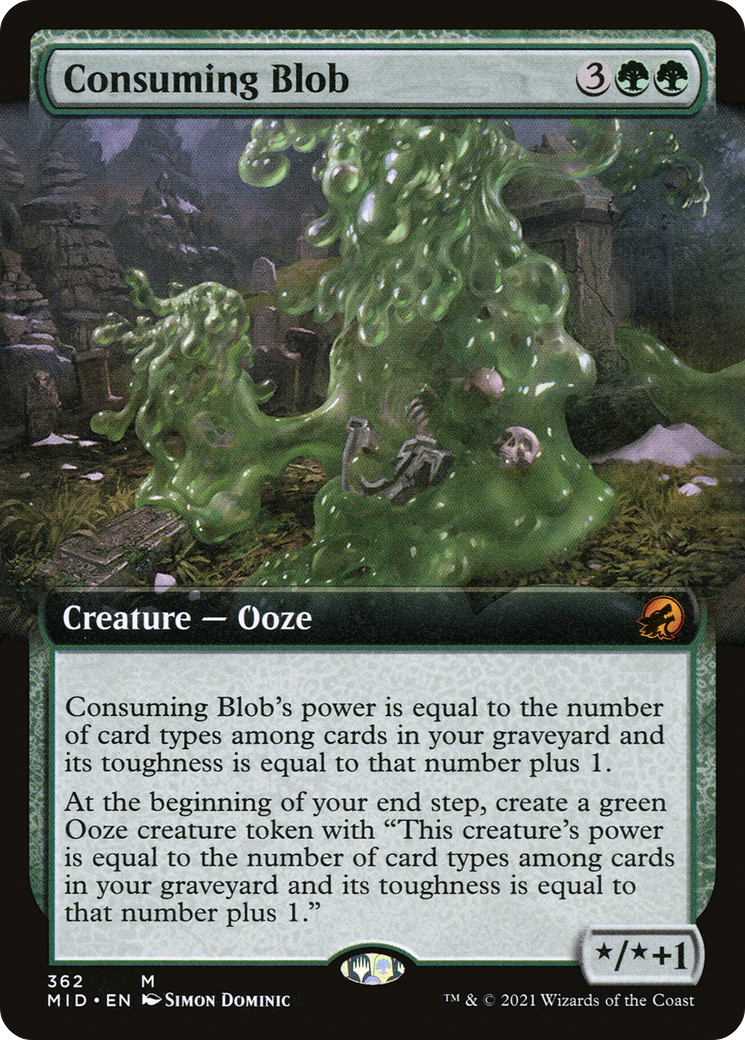 Consuming Blob (Extended Art) (MID-362) [Innistrad: Midnight Hunt]