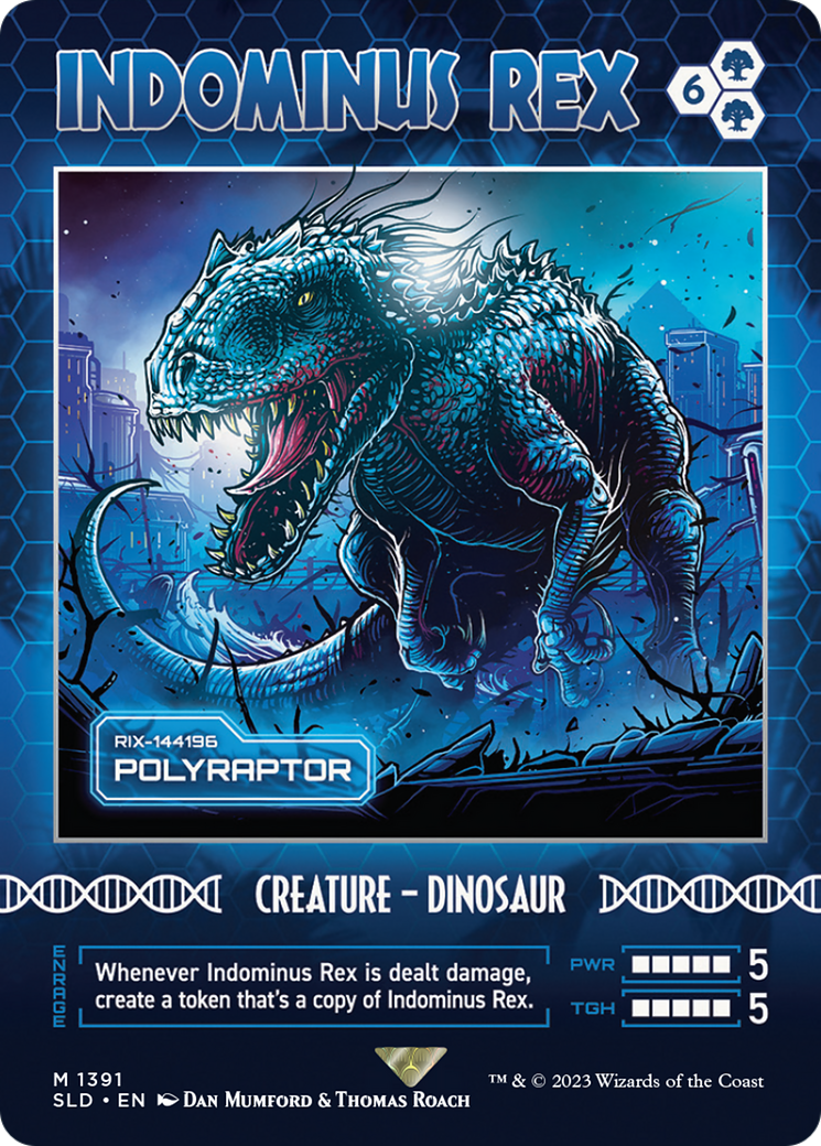 Polyraptor (SLD-1391) [Secret Lair Drop] / Indominus Rex (Borderless)