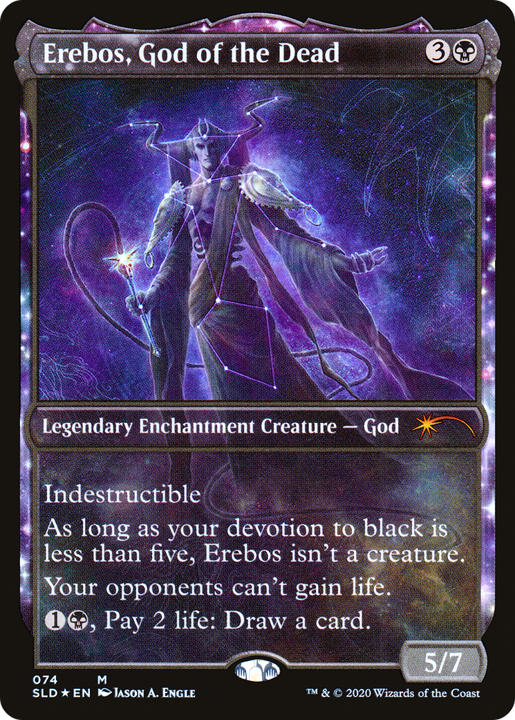 Erebos, God of the Dead (SLD-074) [Secret Lair Drop]: (enchantment, Showcase) Foil