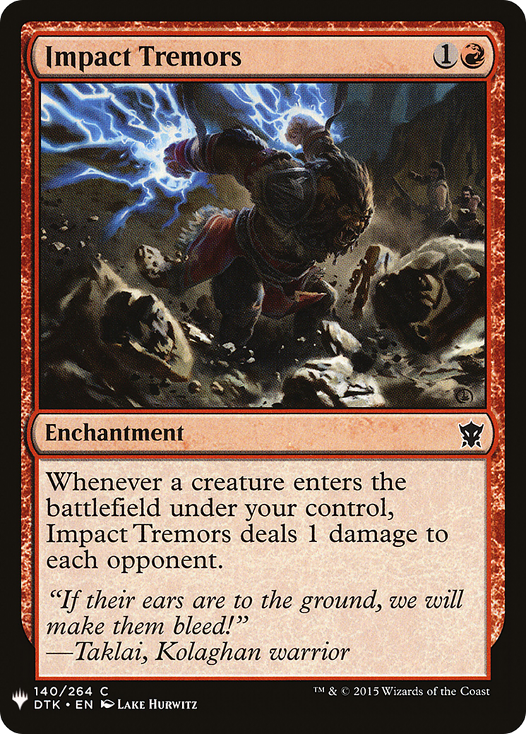 Impact Tremors (LIST-DTK-140) [The List]