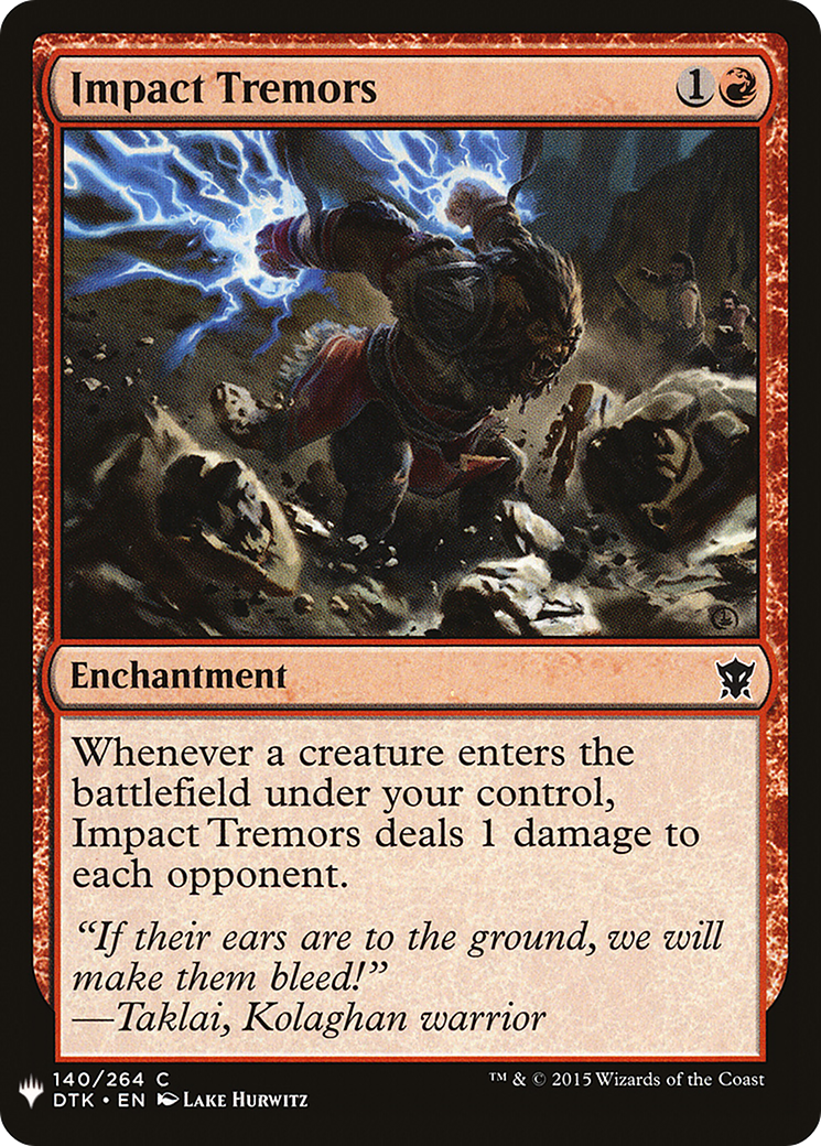 Impact Tremors (LIST-DTK-140) [The List]
