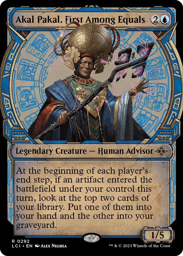 Akal Pakal, First Among Equals (LCI-292) [The Lost Caverns of Ixalan]: (Showcase) Foil