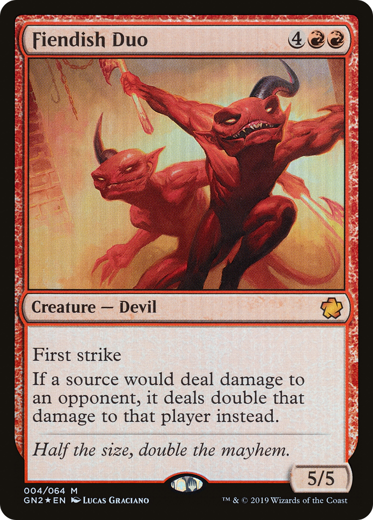 Fiendish Duo (GN2-004) [Game Night 2019] Foil