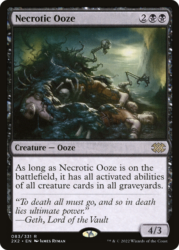 Necrotic Ooze (2X2-083) [Double Masters 2022] Foil