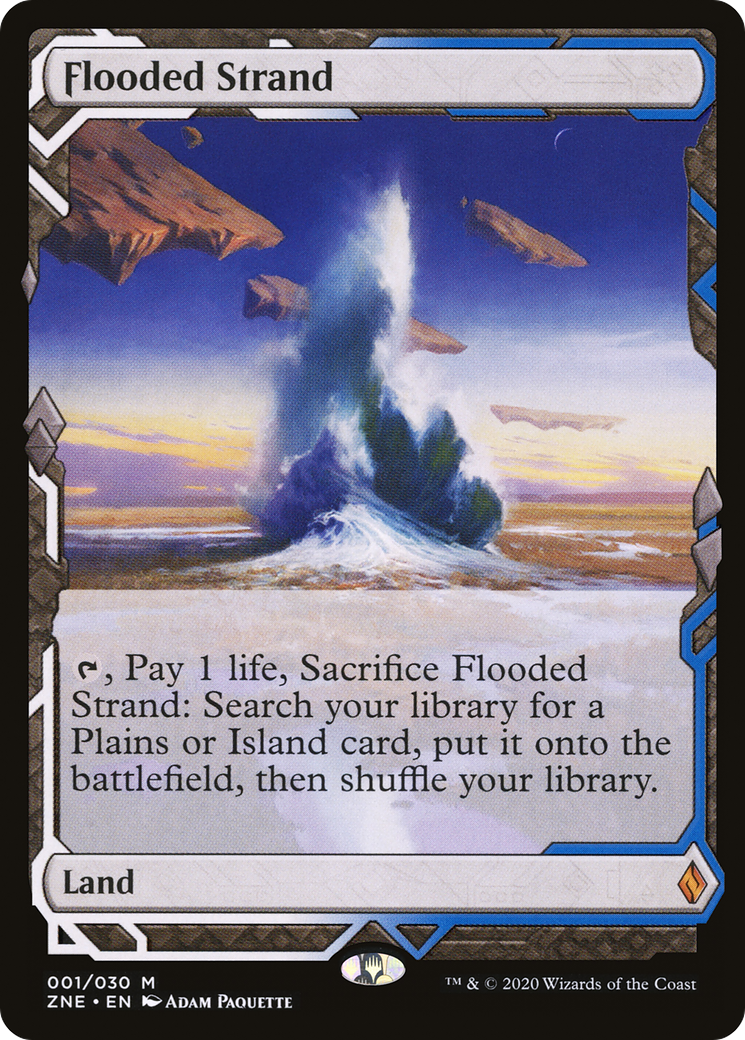 Flooded Strand (ZNE-001) [Zendikar Rising Expeditions]