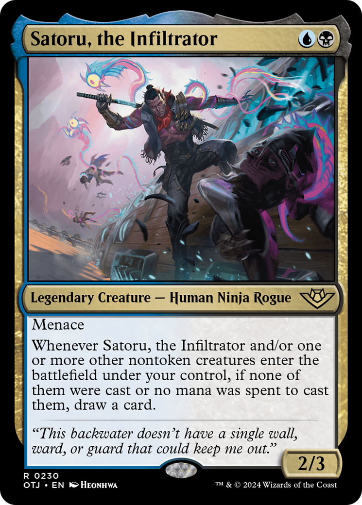 Satoru, the Infiltrator (OTJ-230) [Outlaws of Thunder Junction] Foil