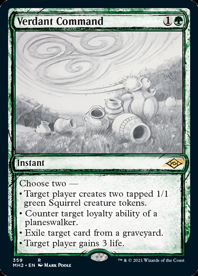 Verdant Command (MH2-359) [Modern Horizons 2]: (Showcase) Foil