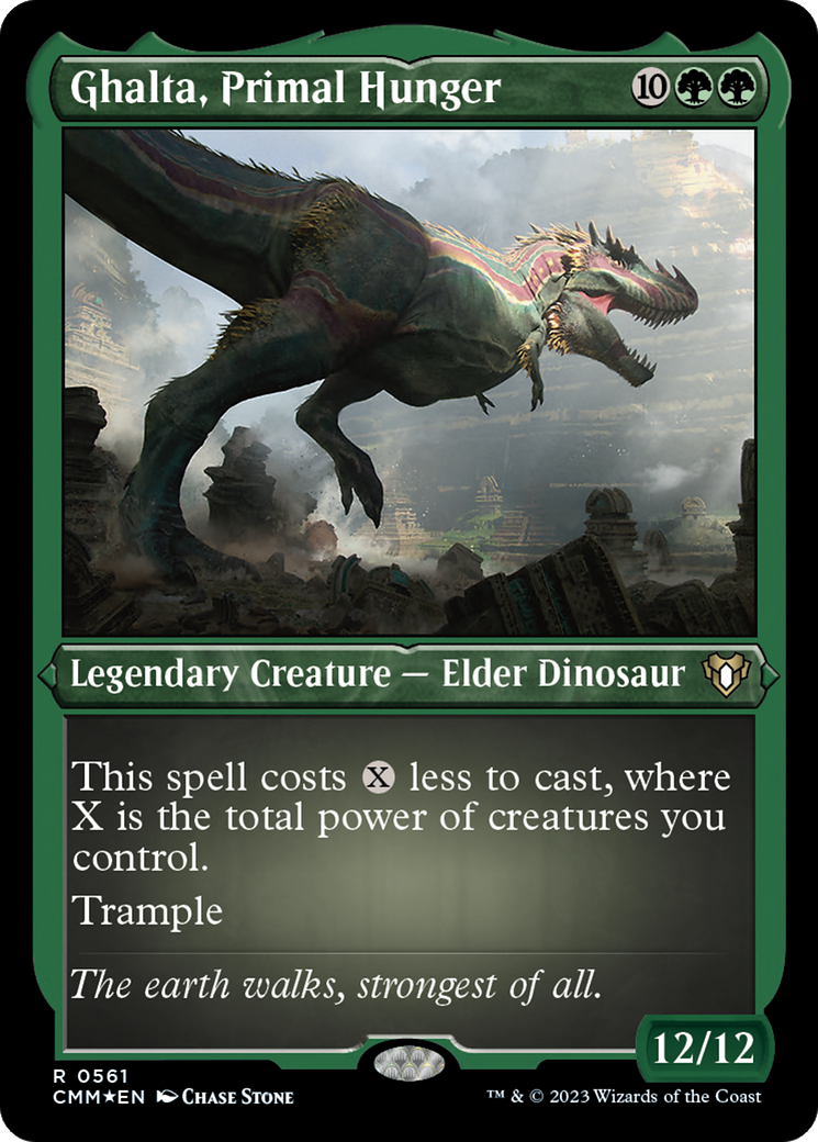 Ghalta, Primal Hunger (CMM-561) [Commander Masters] Etched Foil