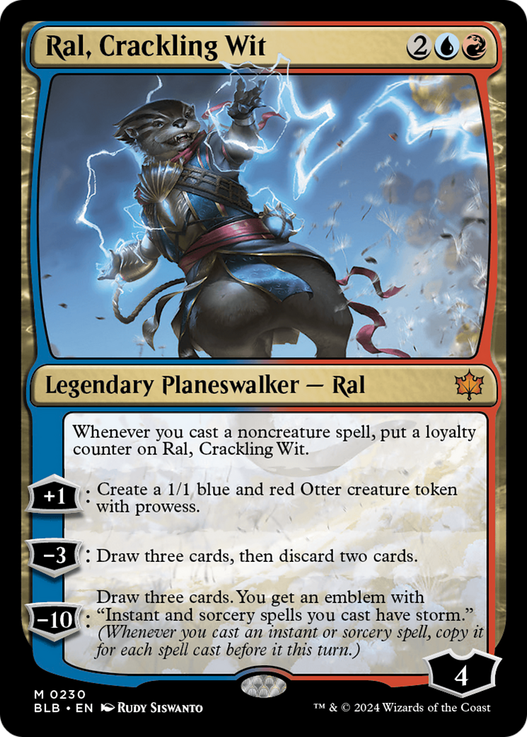 Ral, Crackling Wit (BLB-230) [Bloomburrow] Foil