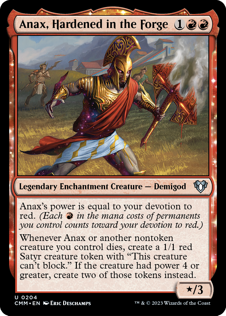 Anax, Hardened in the Forge (CMM-204) [Commander Masters] Foil