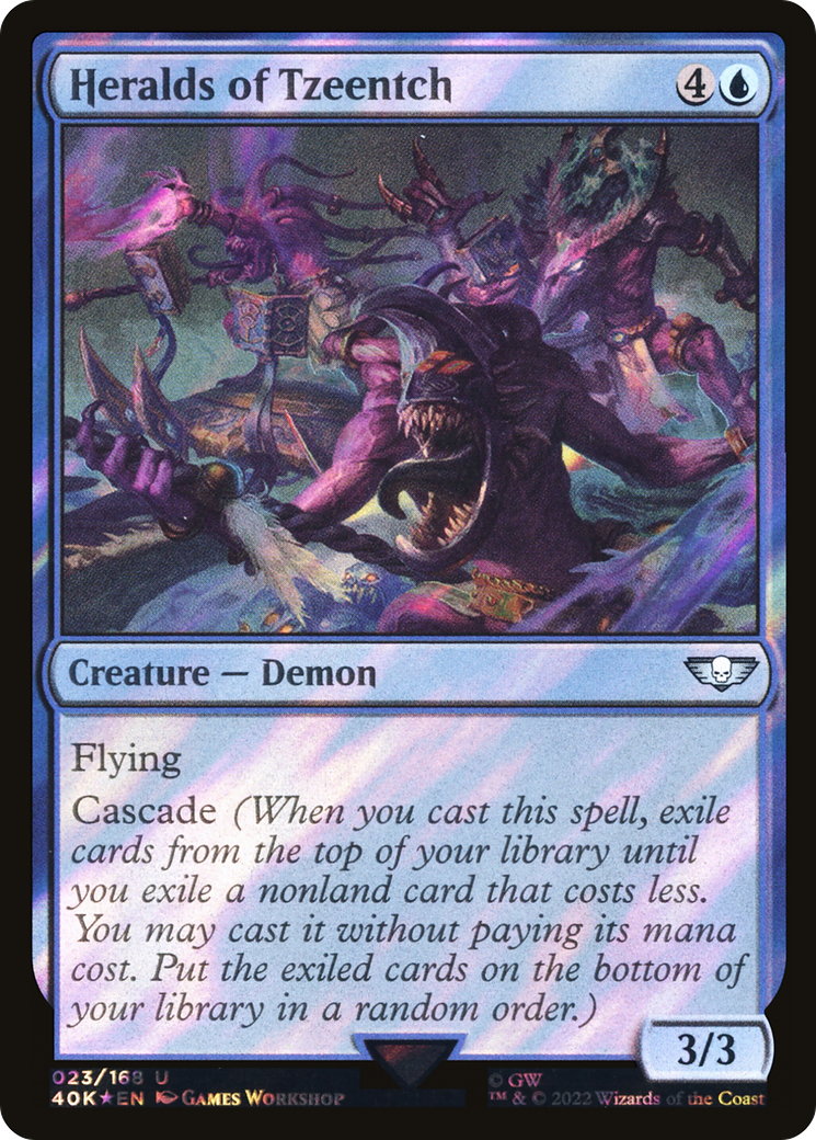 Heralds of Tzeentch (40K-23★) [Warhammer 40,000 Commander] Foil