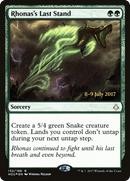 Rhonas's Last Stand (PRE-132S) [Hour of Devastation Promos] Foil