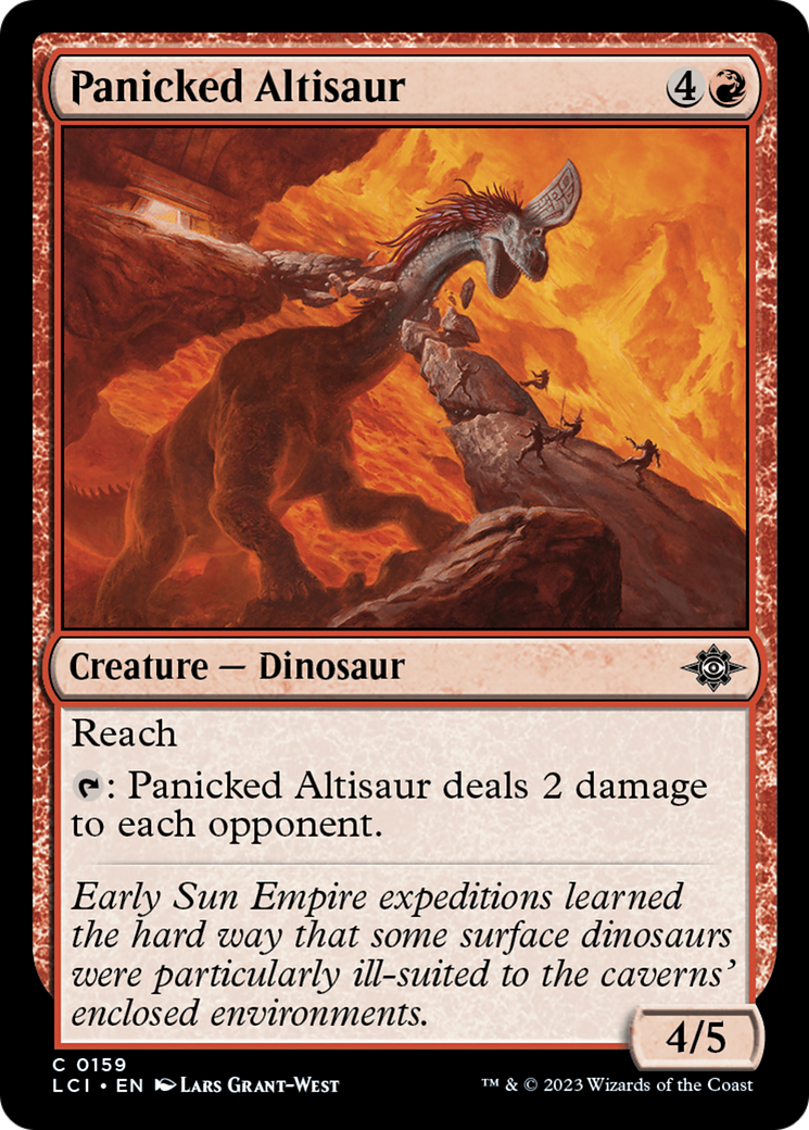 Panicked Altisaur (LCI-159) [The Lost Caverns of Ixalan]