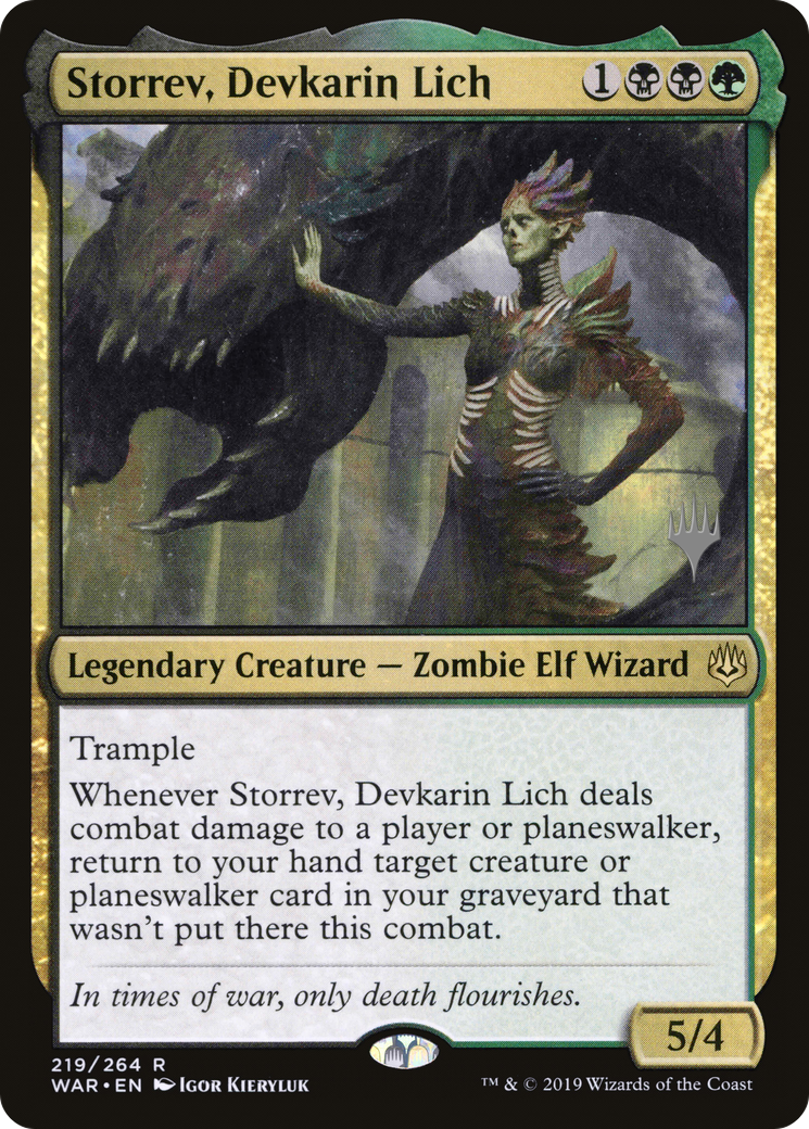 Storrev, Devkarin Lich (PPELD-219P) [Promo Pack: War of the Spark Promos]