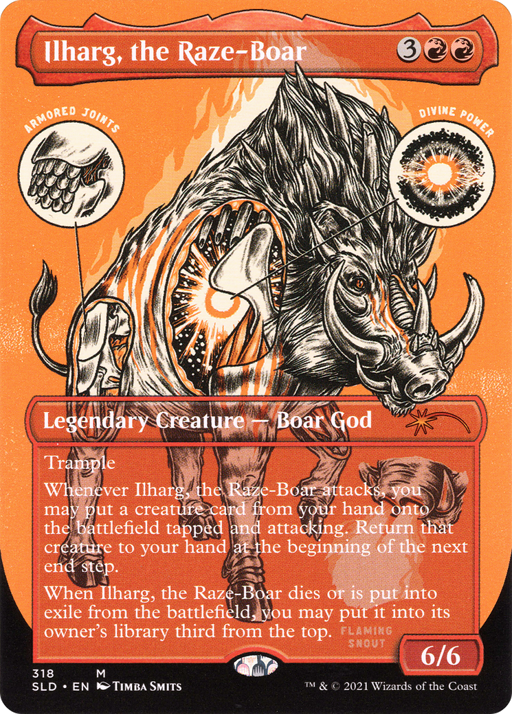 Ilharg, the Raze-Boar (SLD-318) (Borderless) [Secret Lair Drop]