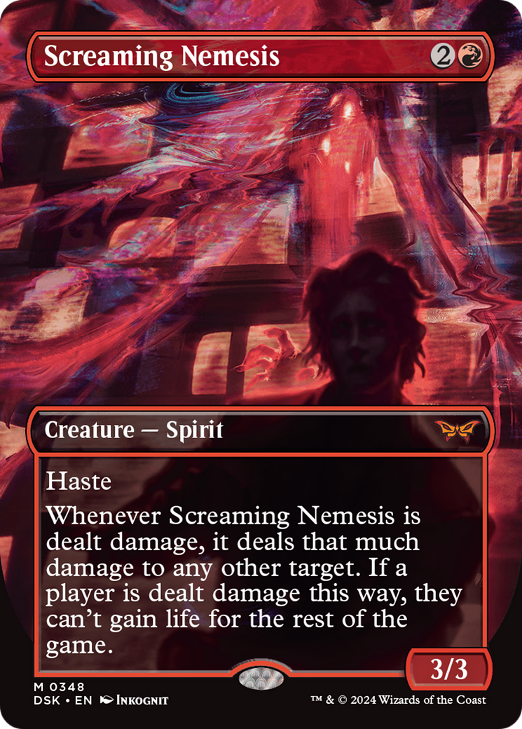 Screaming Nemesis (DSK-348) [Duskmourn: House of Horror] (Borderless)