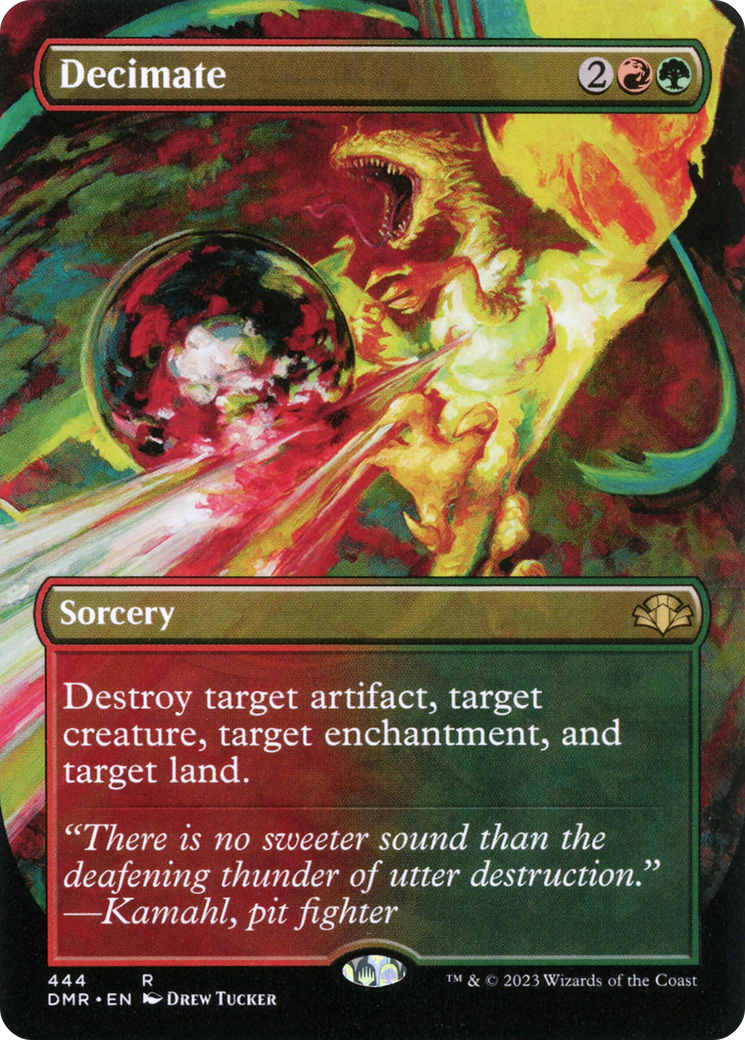 Decimate (DMR-444) [Dominaria Remastered] (Borderless)