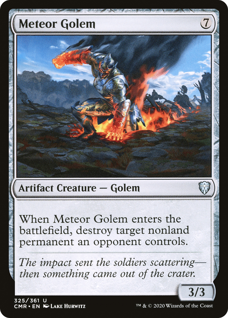 Meteor Golem (CMR-325) [Commander Legends] Foil