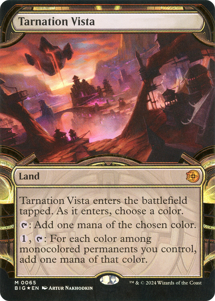 Tarnation Vista (Showcase) (Raised Foil) (BIG-065) [The Big Score] Foil