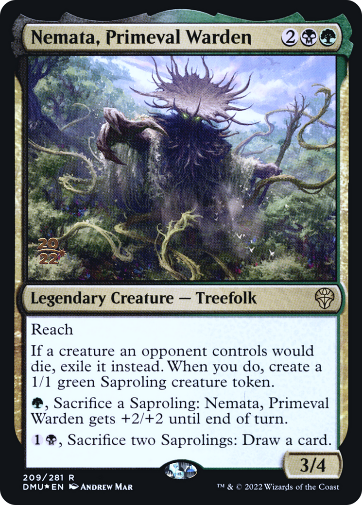Nemata, Primeval Warden (PRE-209) [Dominaria United Promos] Foil