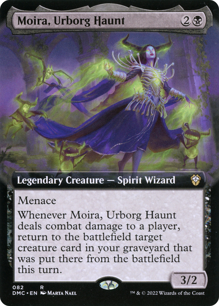 Moira, Urborg Haunt (DMC-082) [Dominaria United Commander]: (Extended Art)