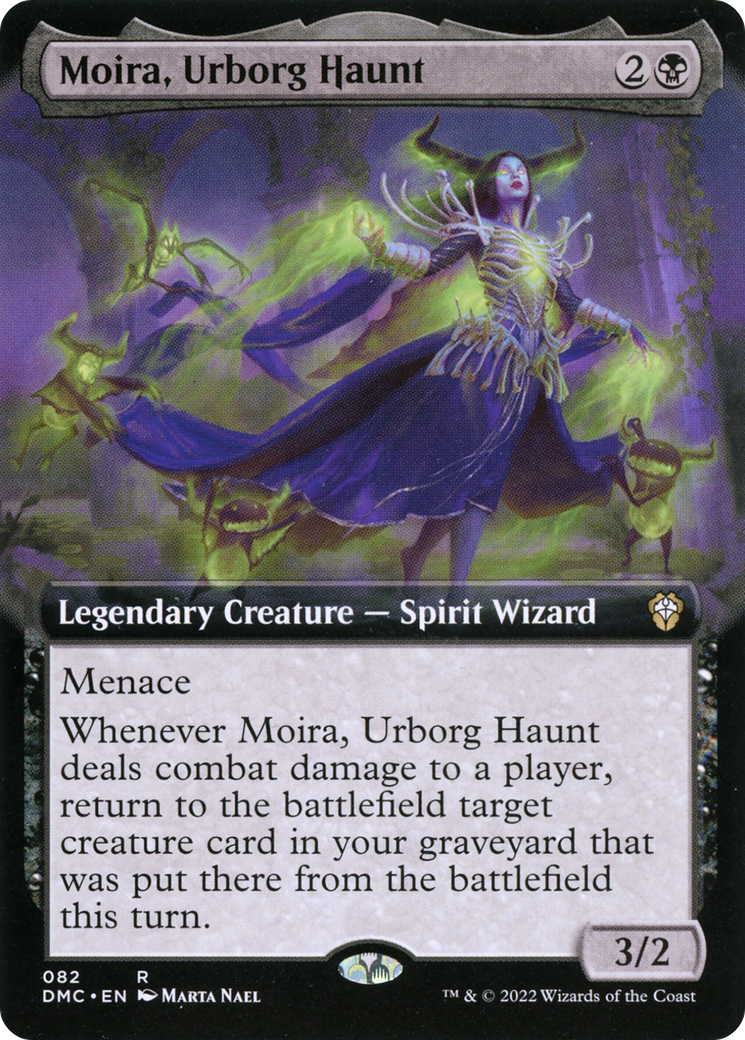 Moira, Urborg Haunt (Extended Art) (DMC-082) [Dominaria United Commander]