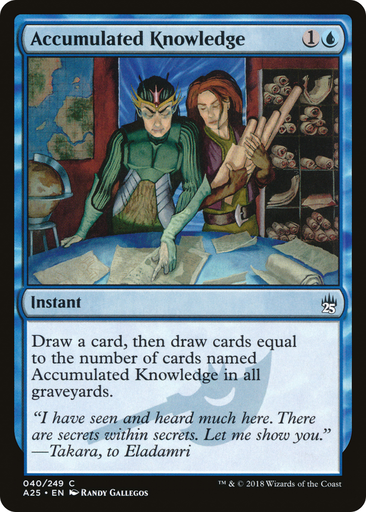 Accumulated Knowledge (A25-040) [Masters 25] Foil