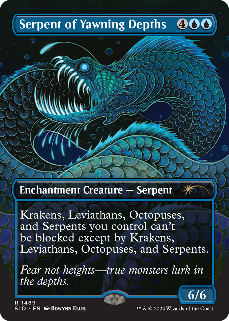 Serpent of Yawning Depths (SLD-1489) [Secret Lair Drop] (Borderless)