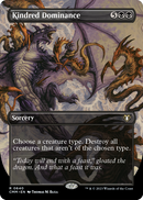 Kindred Dominance (Borderless) (CMM-640) [Commander Masters] Foil