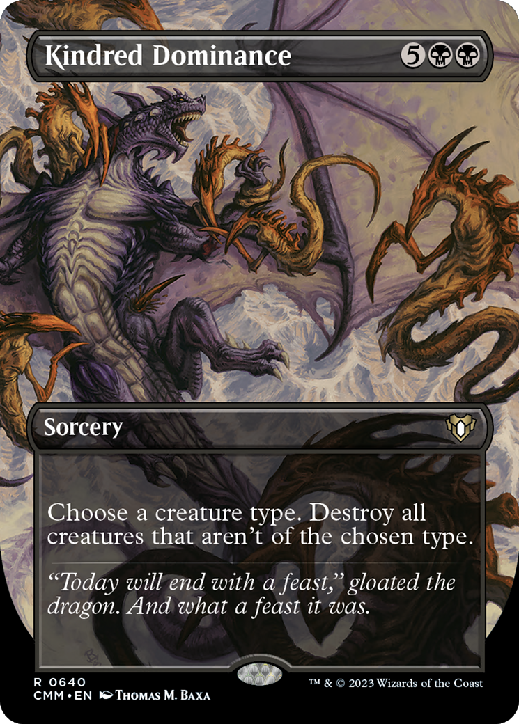 Kindred Dominance (CMM-640) [Commander Masters] (Borderless)