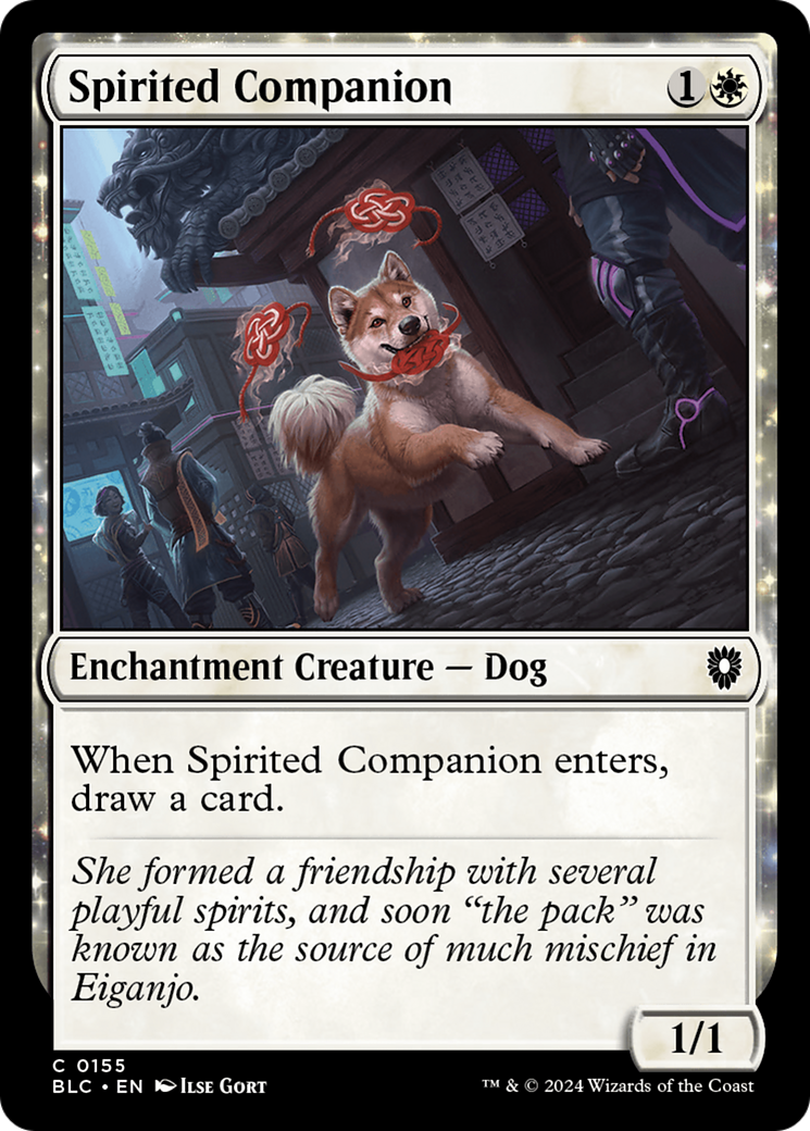 Spirited Companion (BLC-155) [Bloomburrow Commander]