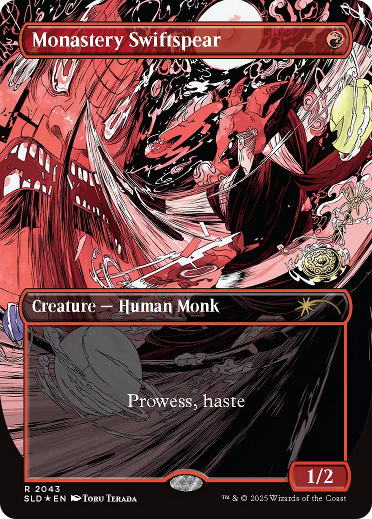 Monastery Swiftspear (SLD-2043) [Secret Lair Drop] (Borderless) Foil