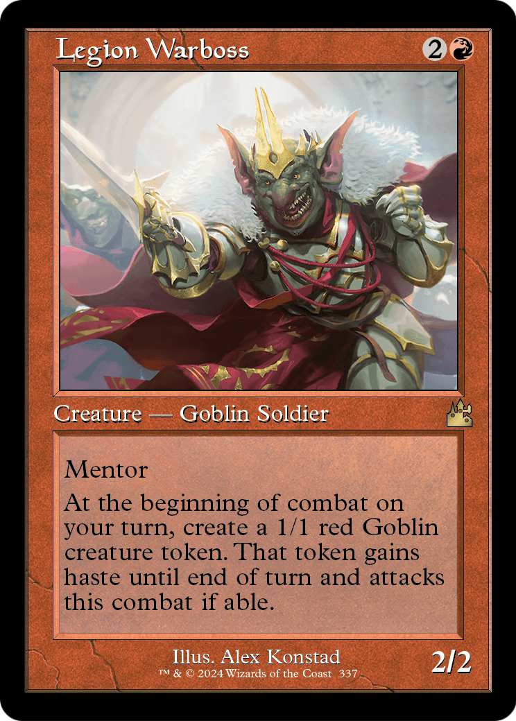 Legion Warboss (Retro Frame) (RVR-337) [Ravnica Remastered] Foil