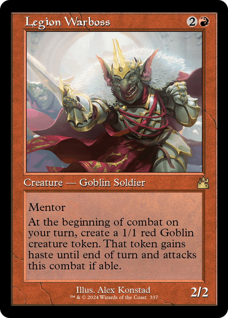 Legion Warboss (RVR-337) [Ravnica Remastered] Foil