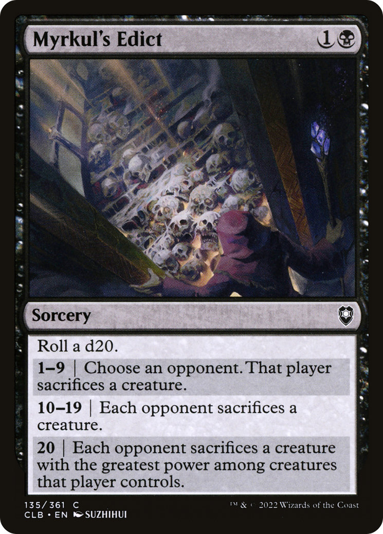Myrkul's Edict (CLB-135) [Commander Legends: Battle for Baldur's Gate]