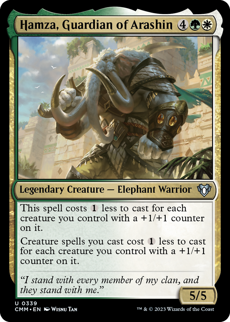 Hamza, Guardian of Arashin (CMM-339) [Commander Masters] Foil