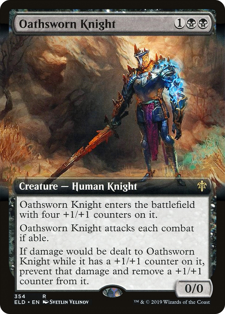 Oathsworn Knight (Extended Art) (ELD-354) [Throne of Eldraine]
