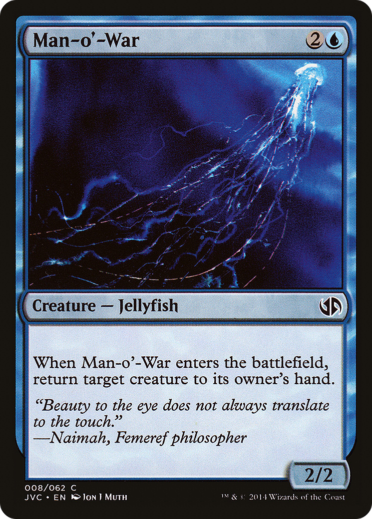 Man-o'-War (DD3-008) [Duel Decks Anthology: Jace vs. Chandra]