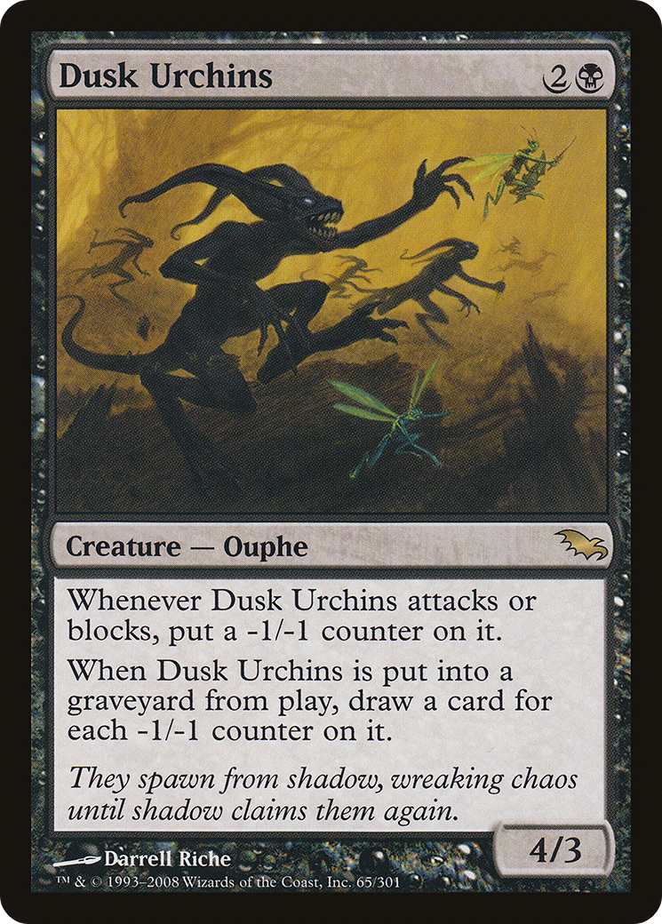 Dusk Urchins (SHM-065) [Shadowmoor] Foil