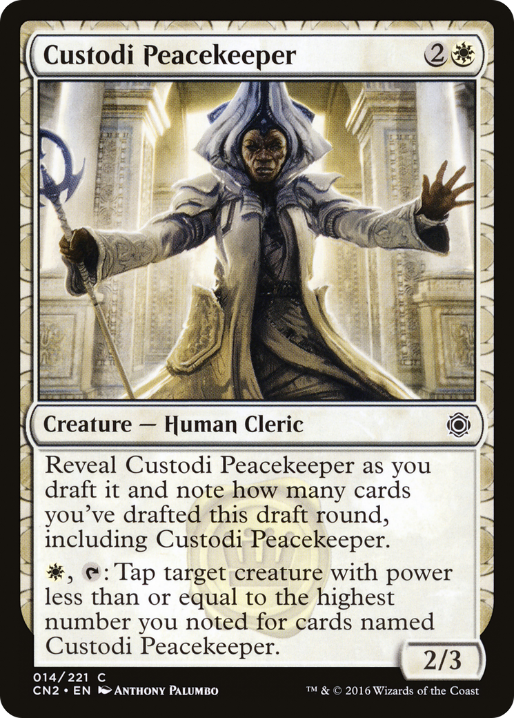 Custodi Peacekeeper (CN2-014) [Conspiracy: Take the Crown]