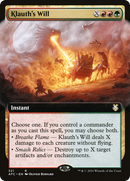 Klauth's Will (Extended Art) (AFC-321) [Forgotten Realms Commander]