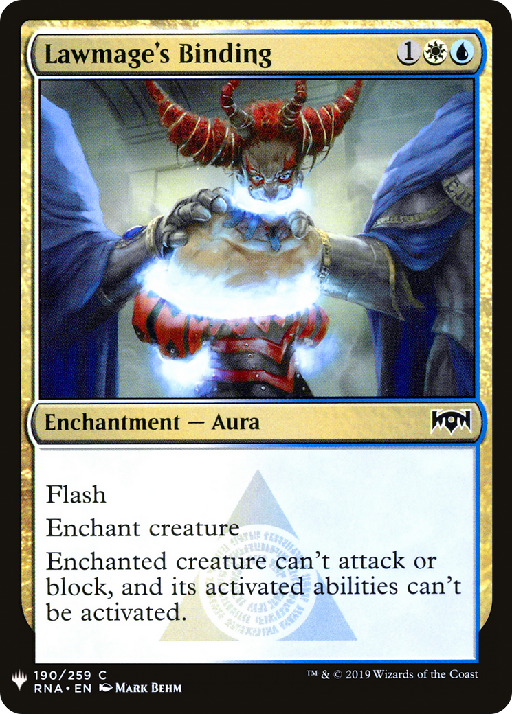 Lawmage's Binding (LIST-RNA-190) [The List]
