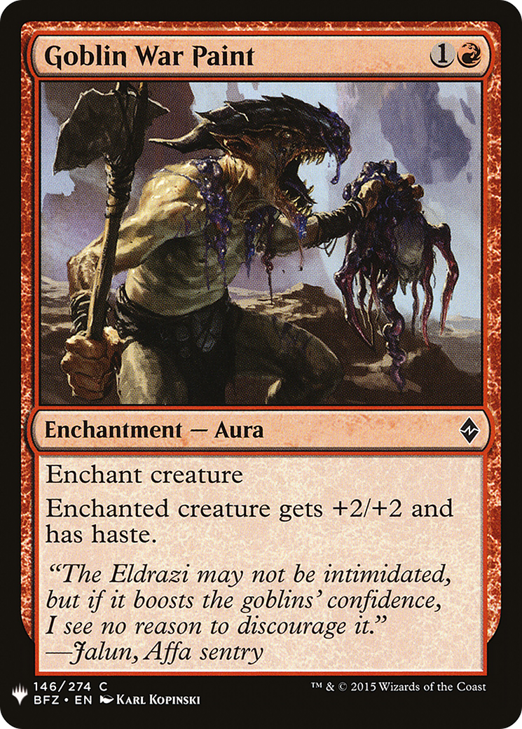 Goblin War Paint (LIST-BFZ-146) [The List]